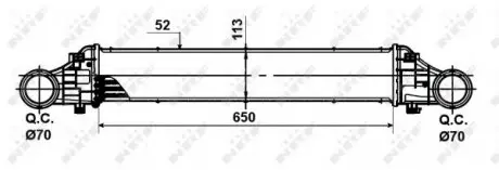 30509 Радіатор інтеркулера MB E-class (W211) 02-09 NRF підбір по vin на Brocar