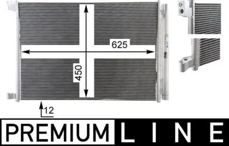 AC412000P SKRAPLACZ KLIMATYZACJI DB C 220 MAHLE / KNECHT підбір по vin на Brocar