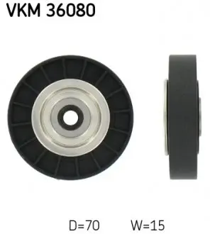 VKM36080 Паразитний / ведучий ролик, поліклиновий ремінь SKF підбір по vin на Brocar
