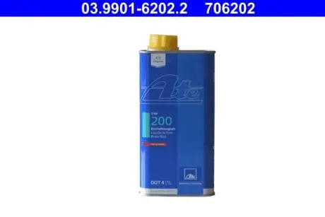 03990162022 Жидкость тормозная DOT 4 BRAKE FLUID TYP 200 ATE подбор по vin на Brocar