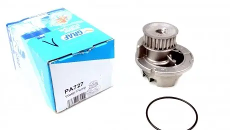 PA727 Помпа воды Opel Astra G/H/Vectra B/C/Zafira A/Corsa C/Meriva A 1.8/1.8 16V 98-10 (23z) (B/B) (8 лоп) GRAF подбор по vin на Brocar