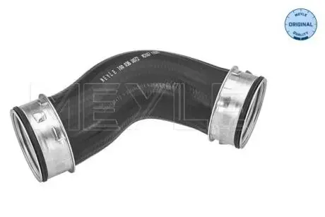 1000360072 Патрубок інтеркулера (нижній) (L) Audi A3/Skoda Octavia/SuperB/VW Golf/Jetta/Passat 2.0D 03- (ззаду) MEYLE підбір по vin на Brocar