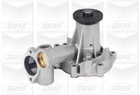 PA700 Помпа воды Mitsubishi Pajero/L200/L300/L400 2.3D/TD/2.5D/TD 82-07 (R/B) (8 лоп) (с корпусом) GRAF подбор по vin на Brocar