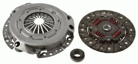 3000951069 Комплект зчеплення Citroen Berlingo/Peugeot Partner 1.9D 96- (d=200mm) SACHS підбір по vin на Brocar