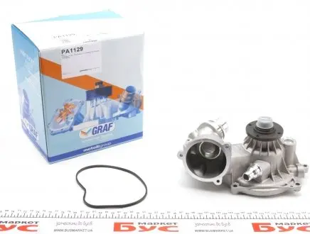PA1129 Помпа води BMW 7 (E65/E66/E67) 735i,Li/745i,Li/760i/760i,Li 01-09 (R/B) (8 лоп.) GRAF підбір по vin на Brocar
