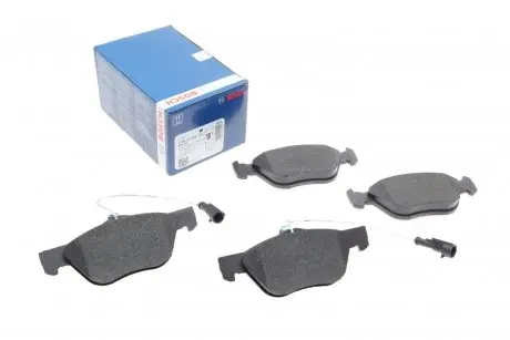 0986494004 Колодки гальмівні (передні) Alfa Romeo 145/146/156/GT/GTV/Spider/Fiat Bravo 95-05 BOSCH підбір по vin на Brocar