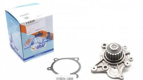 PA829 Помпа воды Hyundai Accent/Elantra/Santa Fe/Tucson/Kia Sportage 1.5/2.0CRDI 01-08 (20z) (R/B) (6 лоп) GRAF подбор по vin на Brocar