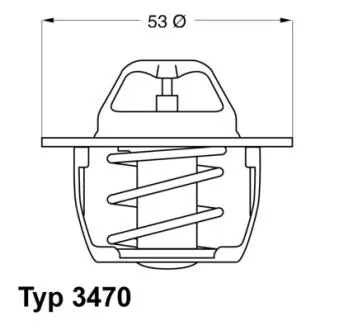 347089D50 Термостат Mitsubishi Opel Renault Volvo WAHLER підбір по vin на Brocar