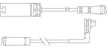 WS0295A Датчик зносу дискових гальмівних колодок QUICK BRAKE підбір по vin на Brocar