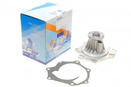 PA995 Помпа води Nissan Cabstar E 2.7/3.0D 98-06/Trade 3.0D/TDiC 96-98/Urvan 2.5D 89-97 (R/B) (6 лоп) GRAF підбір по vin на Brocar