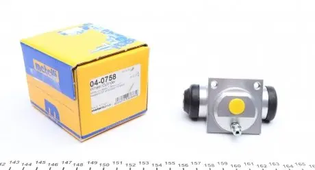 040758 Циліндр гальмівний (задній) Renault Kangoo 97-/Nissan Kubistar 03-/Primera 99-01 (з посил.шасі) METELLI підбір по vin на Brocar