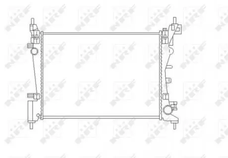 55340 Радиатор охлаждения Fiat Fiorino/Punto 1.2/1.4 08- NRF подбор по vin на Brocar