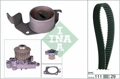 530030230 Комплект (ремінь+ролики+помпа) INA підбір по vin на Brocar