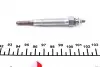 32148600002 Свеча накала Mitsubishi L200/L300/Pajero 2.5 TD -00 (11V) MEYLE підбір по vin на Brocar