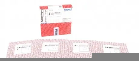 01210N0 Кільця поршневі Opel Astra G 1.4 16V/Corsa C 1.4 98-09 (77.60mm/STD) (1.2-1.5-2) MAHLE / KNECHT підбір по vin на Brocar