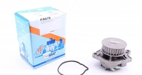 PA676 Помпа води Seat Corodba/Ibiza/VW Caddy/Polo 1.0i/1.4 96-02 (27z) (B/B) (7 лоп) GRAF підбір по vin на Brocar