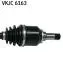 VKJC6163 Полуось левая A-Class W168 -04 SKF підбір по vin на Brocar