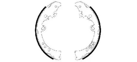 91066300 Колодки тормозные (задние) Toyota Hilux 05- (барабанные) (295x62) TEXTAR підбір по vin на Brocar