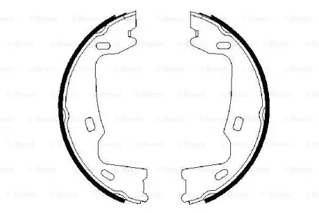 0986487214 Колодки ручника Opel Omega B 94-03 (160x25) BOSCH подбор по vin на Brocar