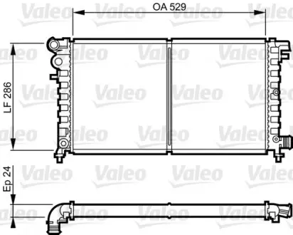 731530 Радиатор, охлаждение двигателя VALEO подбор по vin на Brocar