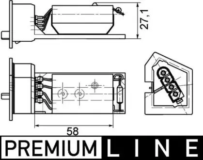 ABR11000P STEROWNIK DMUCHAWY BMW 3 (E36) MAHLE / KNECHT підбір по vin на Brocar