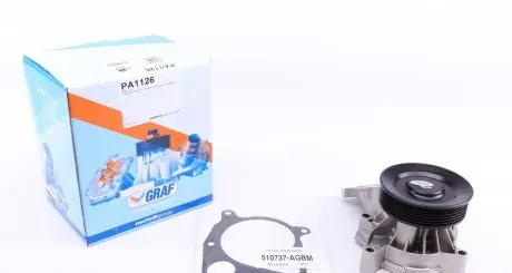 PA1126 Помпа воды BMW 3 (E90/E91/E92) 335d 06-13/X3 (E83) 3.0d/xDrive 30d 04-10 (R/B) (7 лоп.) (6 кан.) GRAF подбор по vin на Brocar