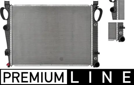 CR464000P Радіатор 473 mm MERCEDES S-Class W220 MAHLE / KNECHT підбір по vin на Brocar
