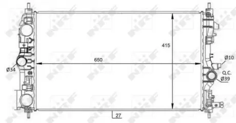 59076 Теплообменник NRF подбор по vin на Brocar