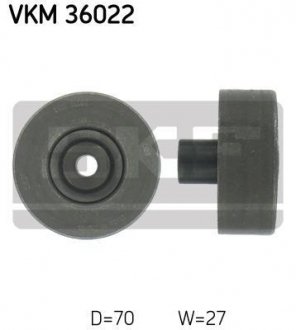 VKM36022 Паразитный / ведущий ролик, поликлиновой ремень SKF підбір по vin на Brocar