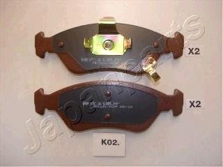 PAK02AF Тормозные колодки передн.Clarus 96- JAPANPARTS підбір по vin на Brocar