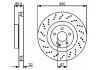 Гальмівний диск MERCEDES W211/221 F Spoprt/AMG "05>> 0 986 479 412