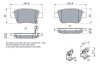 0986424798 Колодки гальмівні (задні) Toyota Avensis/Corolla 1.6-2.4i 03-09 BOSCH підбір по vin на Brocar