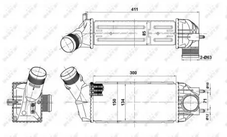 30908 Теплообмінник NRF підбір по vin на Brocar