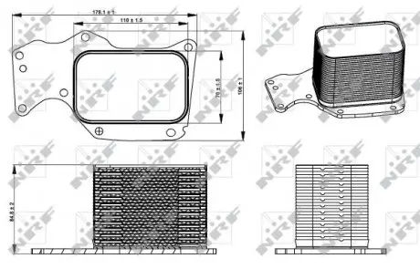 31284 Радиатор масляный NRF подбор по vin на Brocar