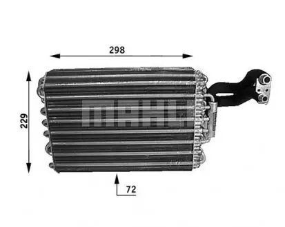 AE31000S Випарювач кондиціонера MAHLE / KNECHT підбір по vin на Brocar