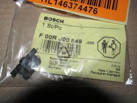 F00RJ00849 Елемент форсунки Common Rail BOSCH підбір по vin на Brocar