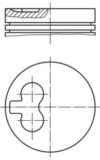 0298201 Поршень VW T4 1.9-2.4D (79.76mm/+0.25) MAHLE / KNECHT підбір по vin на Brocar