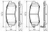 0986494337 Гальмівні колодки, дискові BOSCH підбір по vin на Brocar