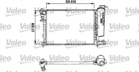 730630 Радиатор, охлаждение двигателя VALEO підбір по vin на Brocar