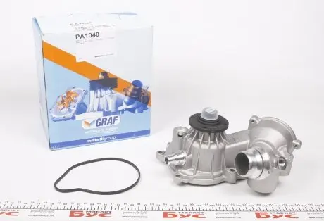 PA1040 Помпа воды BMW 5/6/7/X5 545i/645Ci/735i,Li/745i,Li/4.4i/4.8is 01-08 (R/B) (8 лоп.) GRAF підбір по vin на Brocar