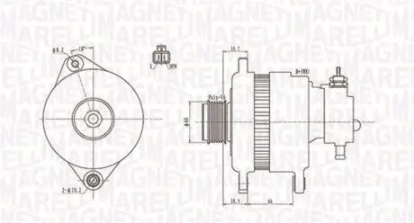 063731900010 Генератор змінного струму MAGNETI MARELLI підбір по vin на Brocar
