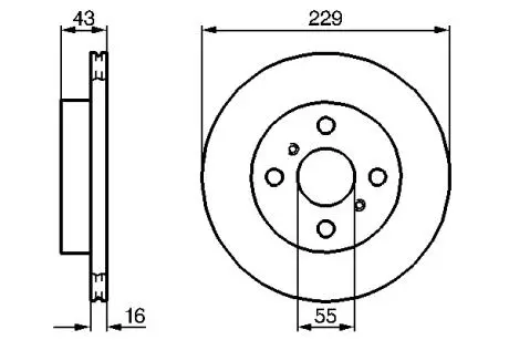 0986478491 Тормозной диск BOSCH підбір по vin на Brocar