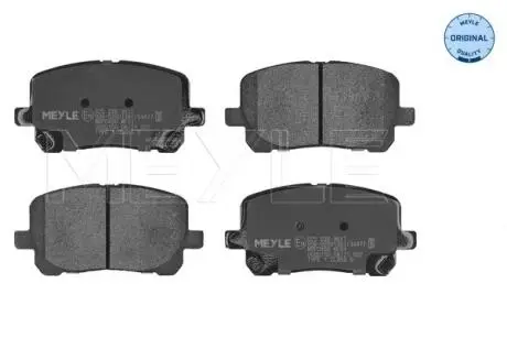 0252383617 Комплект тормозных колодок, дисковый тормоз MEYLE подбор по vin на Brocar