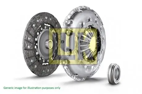 628319100 Комплект сцепления Iveco Daily III/IV 3.0CDI 05-16 (d=280mm) (+выжимной) LUK підбір по vin на Brocar