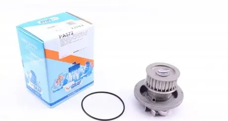 PA572 Помпа води Opel Astra F/G/Vectra A/B/Kadett E 1.7D/TD/1.8i 16V/2.0i 16V 88-00 (25z) (B/B) (8 лоп.) GRAF підбір по vin на Brocar