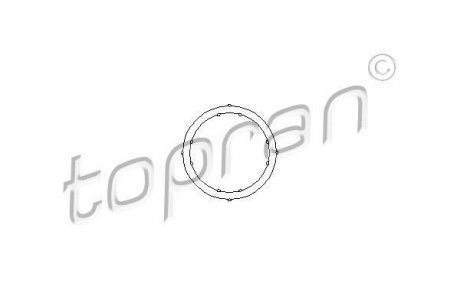 100721 Прокладка фланца охлаждающей жидкости TOPRAN подбор по vin на Brocar