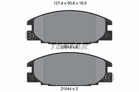 2154302 Тормозные колодки дисковые TEXTAR підбір по vin на Brocar