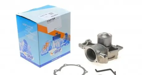 PA519A Помпа воды Subaru Forester/Impreza/Legacy/Outback 1.6-2.5AWD/1.6-2.0/2.2i 4WD 89-09 (B/B) (8 лоп) GRAF підбір по vin на Brocar