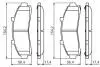 0986424656 Гальмівні колодки, дискові BOSCH підбір по vin на Brocar