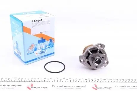 PA1041 Помпа воды Audi A3/Q7/VW Golf/Passat/Touareg/T4/T5/Porsche 2.8 V6/3.0/3.2 V6/3.6FSI 00- (R/B)(7 лоп) GRAF подбор по vin на Brocar